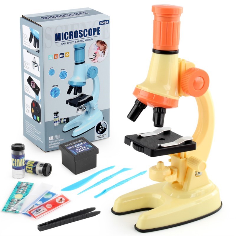 Science Kit Volcano - Children's Science Microscope LED High Definition