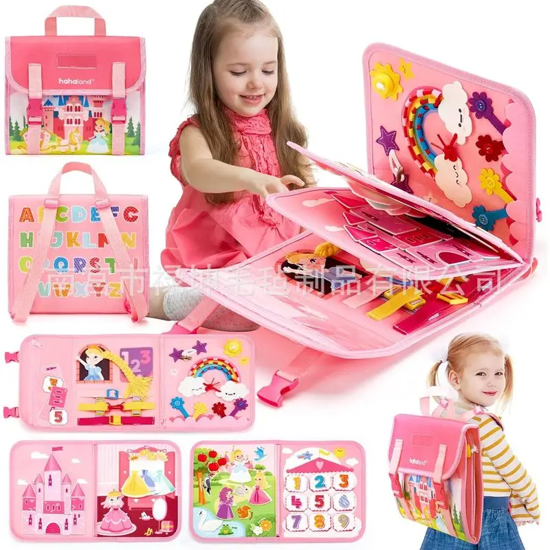 Kids Education Story - Princess Montessori Felt Busy Board Toddler