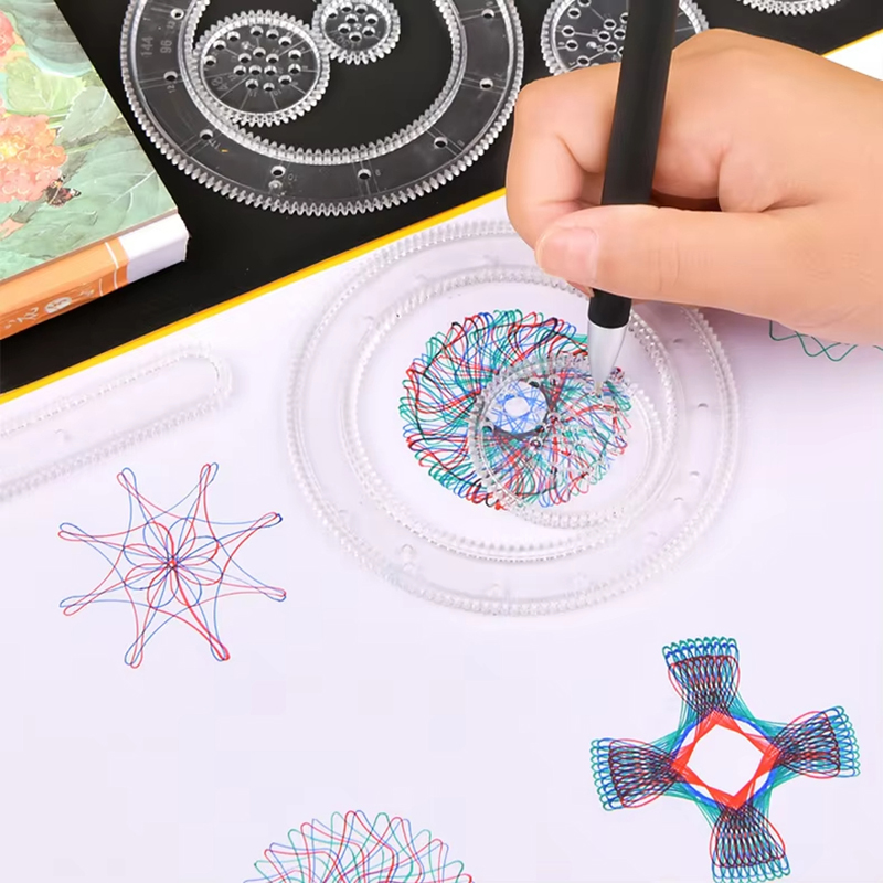 Funny Spirograph Drawing Toys  - Kids Education Template 评论和价格