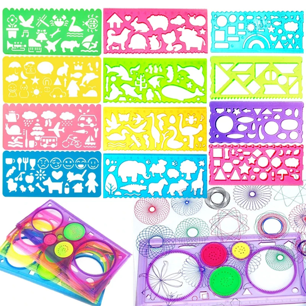 Geometry Spirograph Drawing St - Kids Education Template 评论和价格