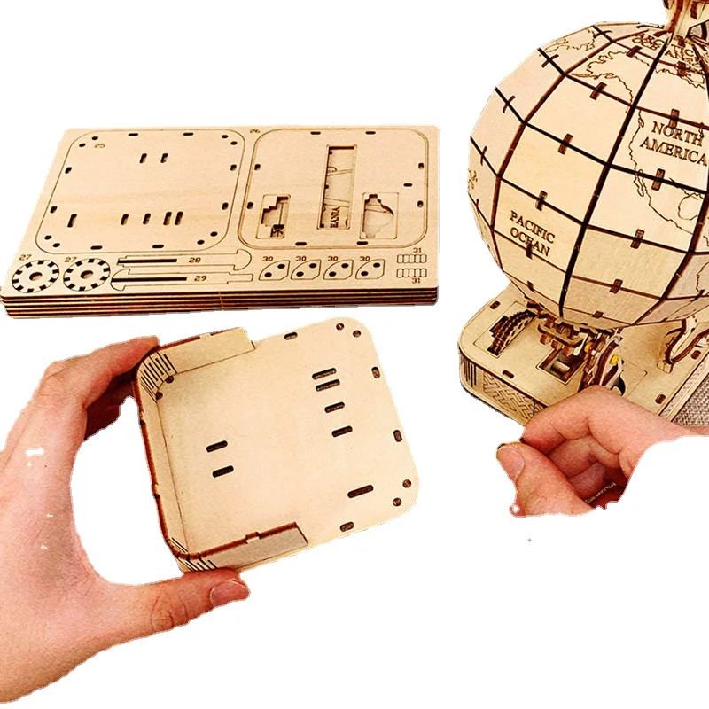 3D Globe Wooden Puzzle Toy Mec - Puzzle Map World 评论和价格