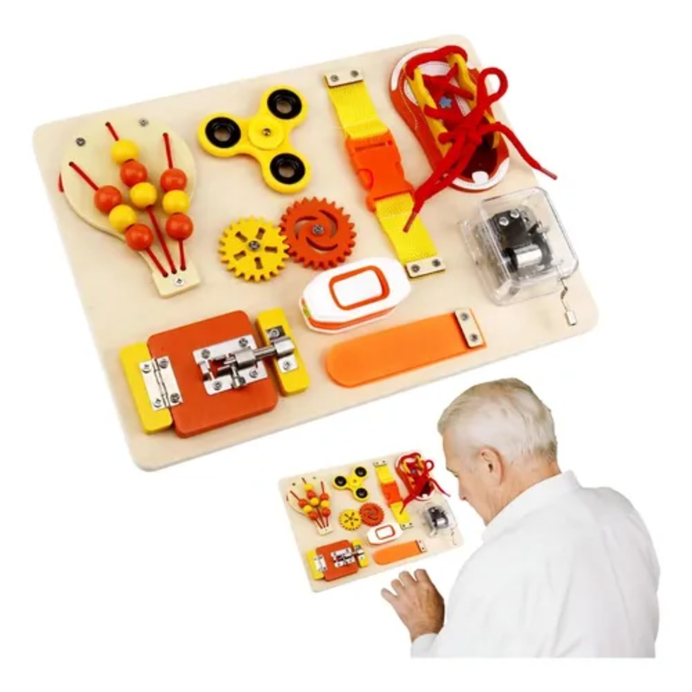 Montessori Wooden Busy Board T - Kids Education Gift 评论和价格