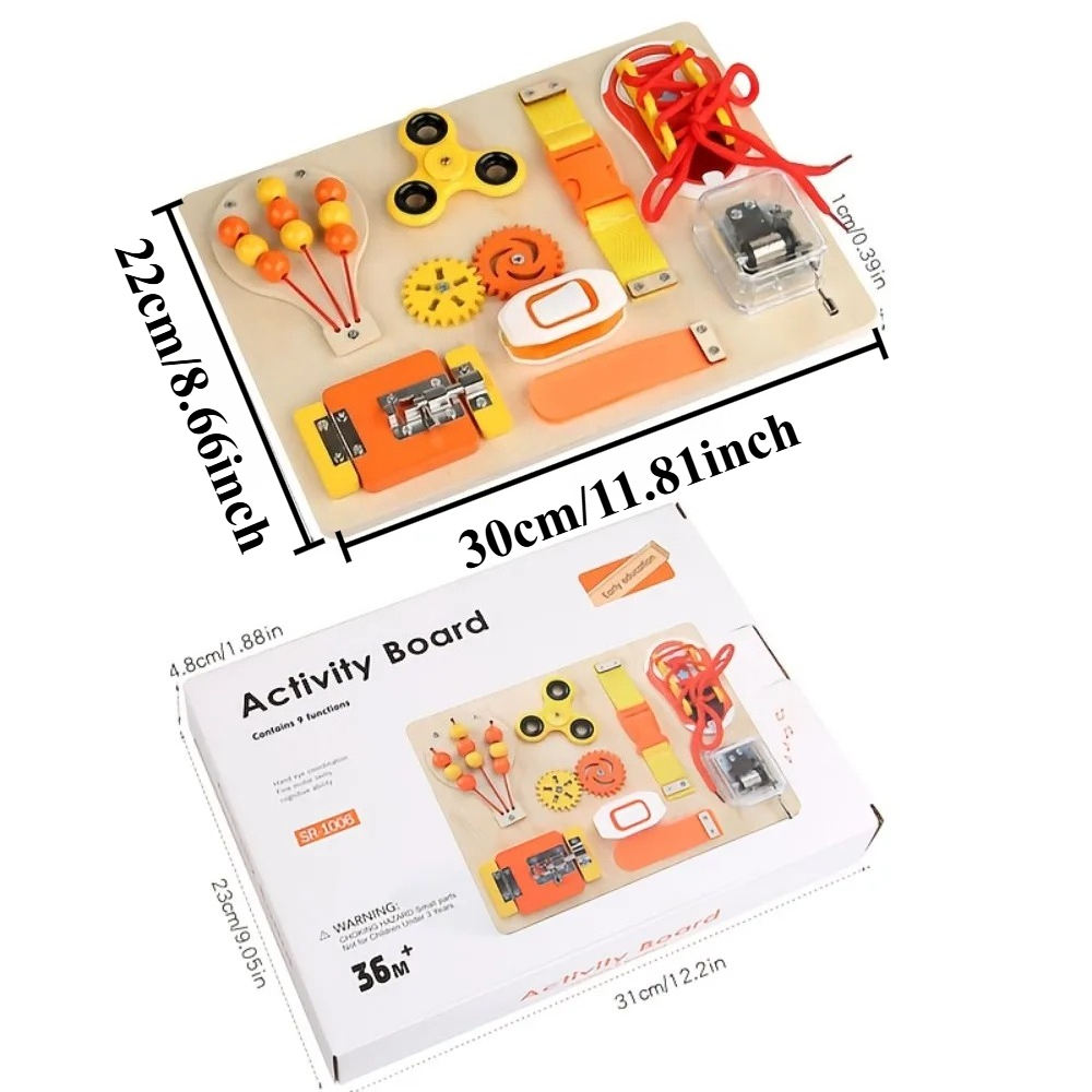 Montessori Wooden Busy Board T - Kids Education Gift 评论和价格