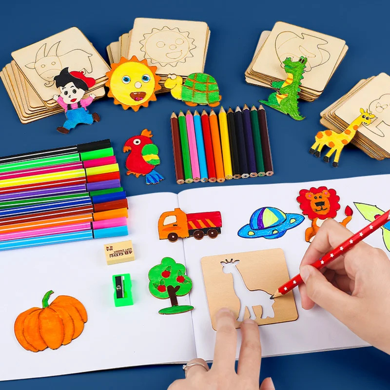 Kids Drawing Toys Montessori D - Kids Education Template 评论和价格