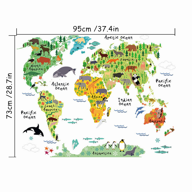 Cartoon Animal Territory Map V - Puzzle Map World 评论和价格