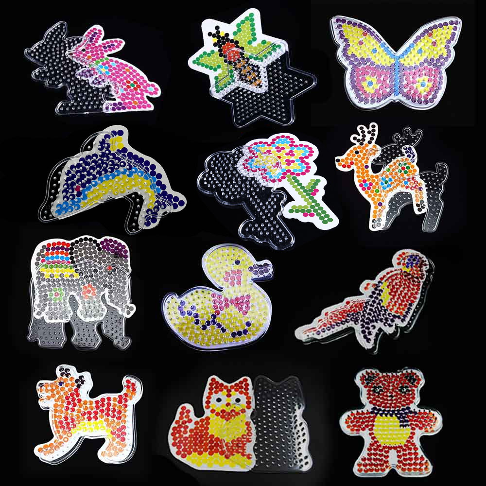 12 Pieces 5mm Hama Beads Templ - Kids Education Template 评论和价格