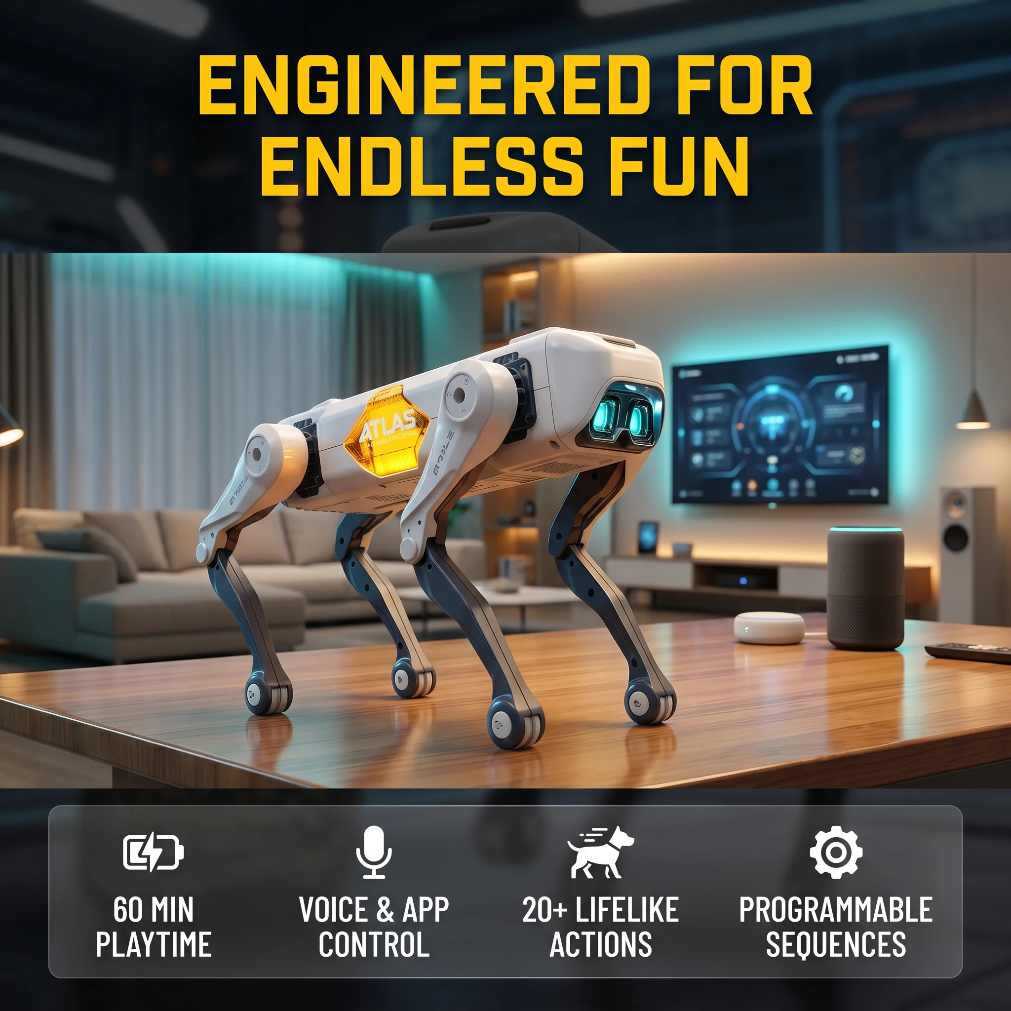 AI Smart Robot Dog, Voice & AP - Kids Education Gift 评论和价格