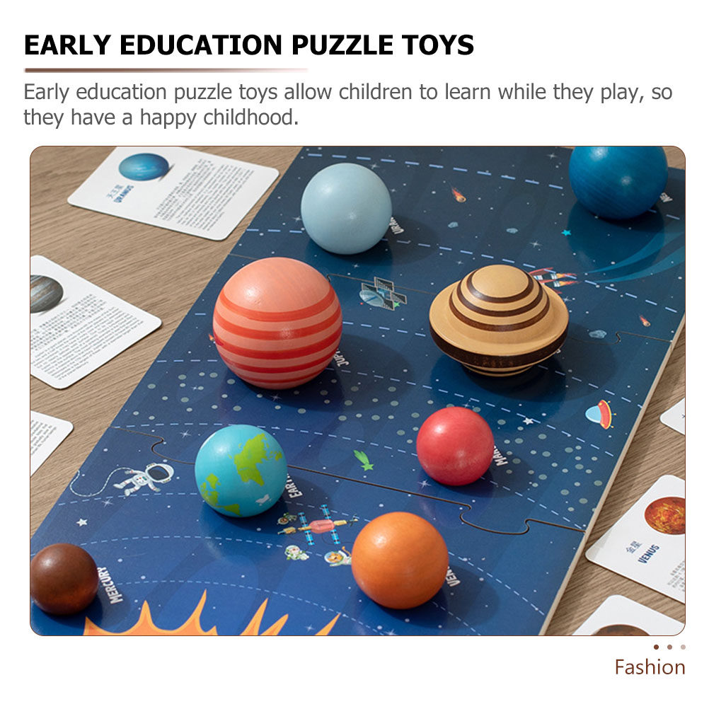 Wooden Solar System Puzzle for - Kids Education System 评论和价格