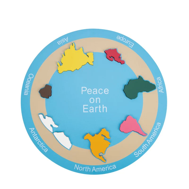 ADENA Montessori 7 Continent P - Puzzle Map World 评论和价格