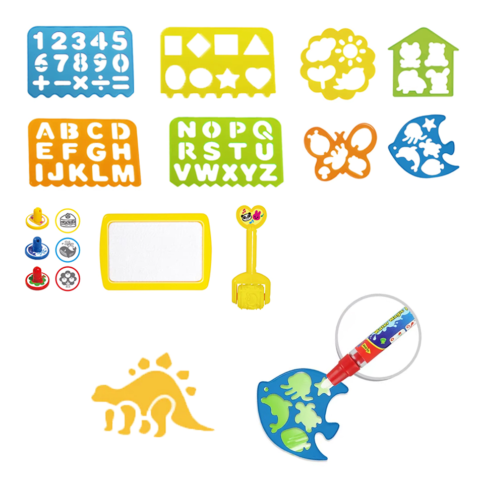 Magic Water Drawing Mat Access - Kids Education Template 评论和价格